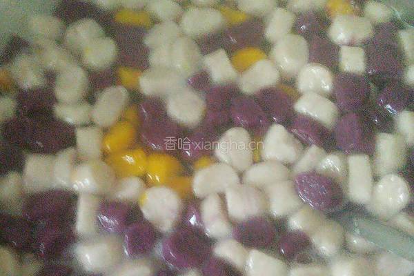彩色芋圆的做法图解14