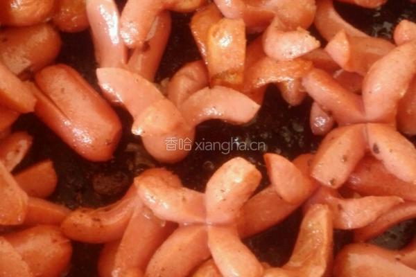 孜然脆皮肠的做法图解4