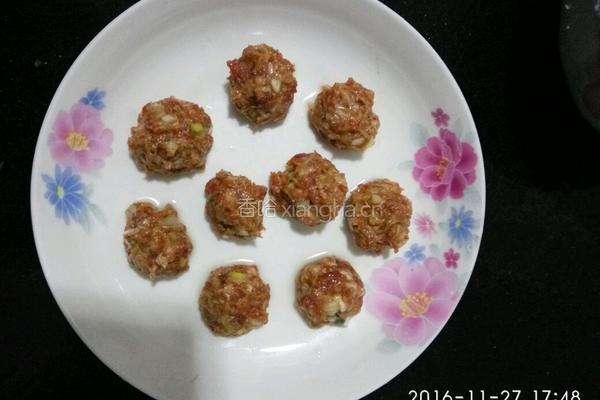红烧丸子的做法图解4