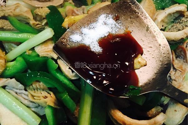 圆椒孜然炒羊肚的做法图解9
