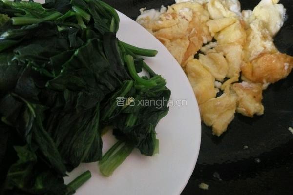 菠菜炒鸡蛋的做法图解7