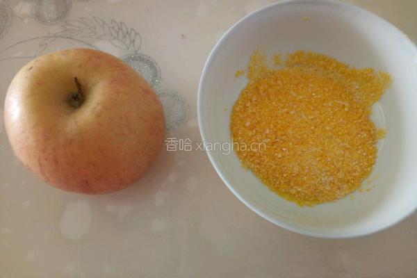 苹果玉米粥的做法图解1
