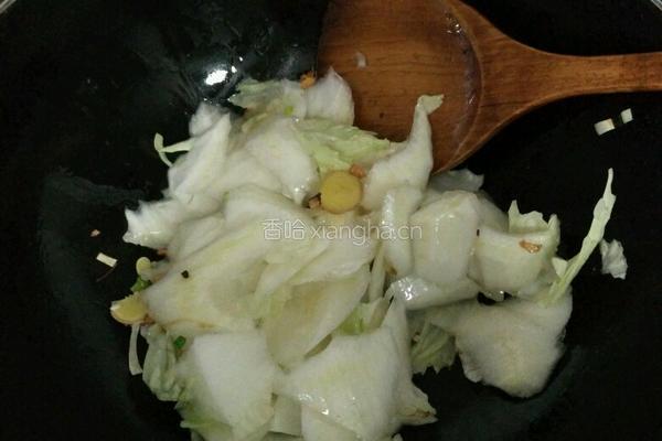 醋熘白菜的做法图解4