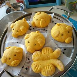 南瓜花样馒头的做法[图]
