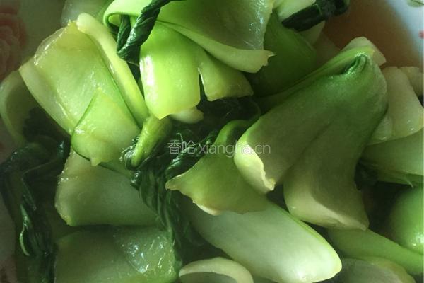 清炒油菜的做法图解4