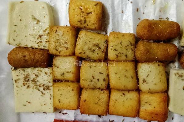 烤鱼豆腐的做法图解3
