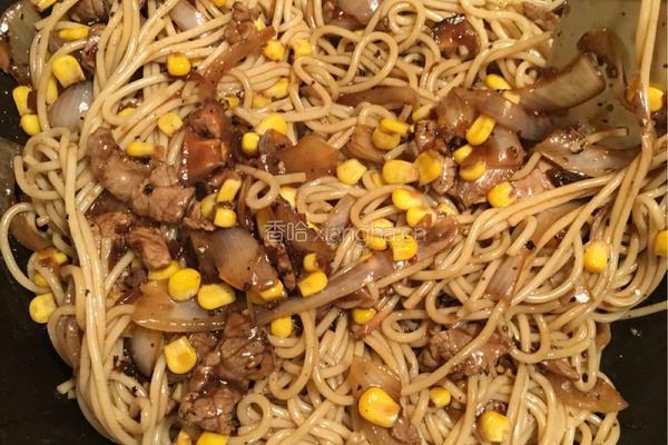 牛肉黑椒意大利面的做法图解4