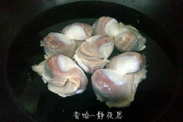 酸豆角双椒炒鸡胗的做法图解2