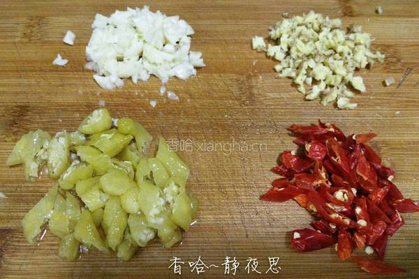 酸豆角双椒炒鸡胗的做法图解7