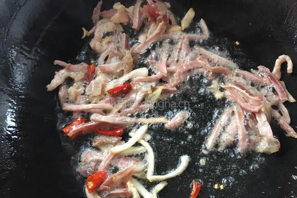 腊味泥蒿的做法图解4