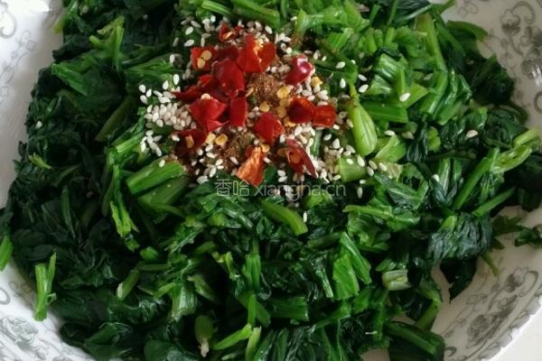凉拌菠菜的做法图解3