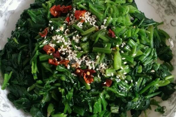 凉拌菠菜的做法图解5