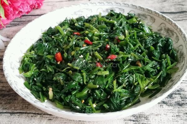凉拌菠菜的做法图解7