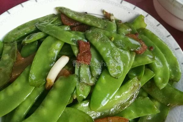 腊肉炒荷兰豆的做法图解5
