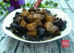 黑木耳焖五花肉的做法图解7