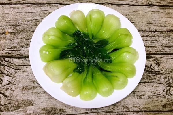 油菜炒肉片的做法图解5