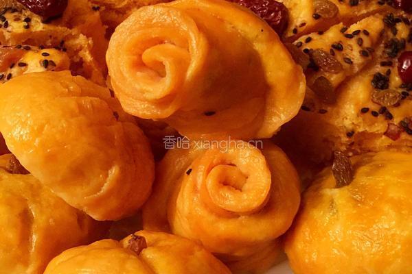 南瓜花样发糕的做法图解7
