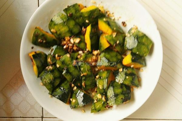 豆豉蒜蓉蒸南瓜的做法图解7