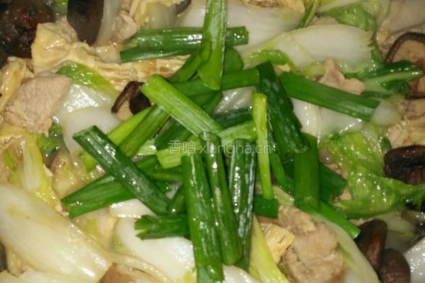 白菜炒杂