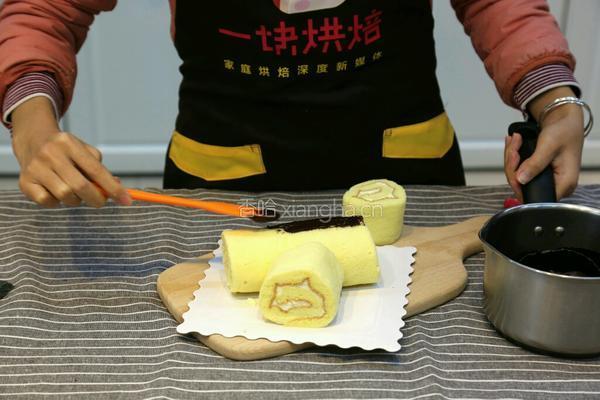 圣诞树桩蛋糕的做法图解15