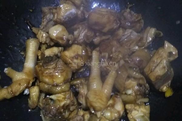 冬菇焖鸡的做法图解4