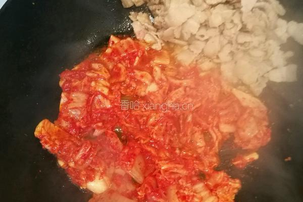 辣白菜五花肉的做法图解6