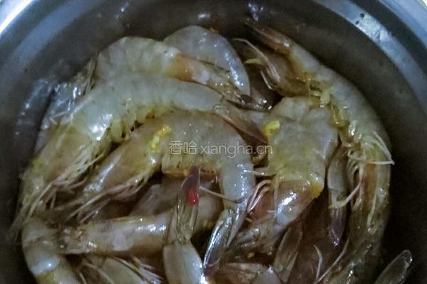 蒸腌虾的做法图解1