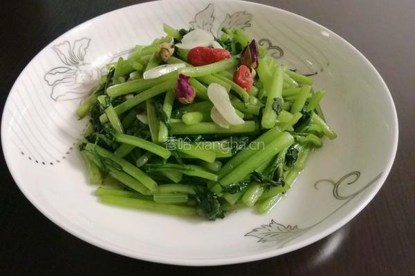 清炒蒜蓉茼蒿的做法图解6
