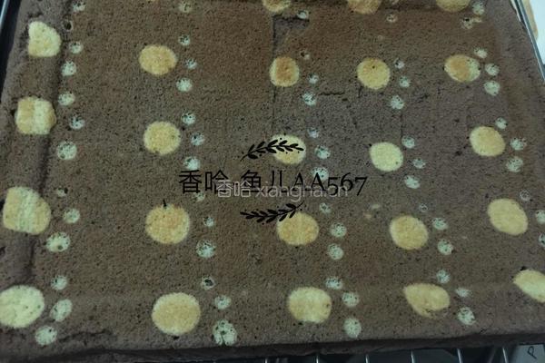 可可脚印蛋糕卷的做法图解14