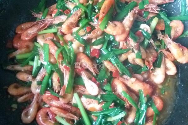 韭菜炒小虾的做法图解8