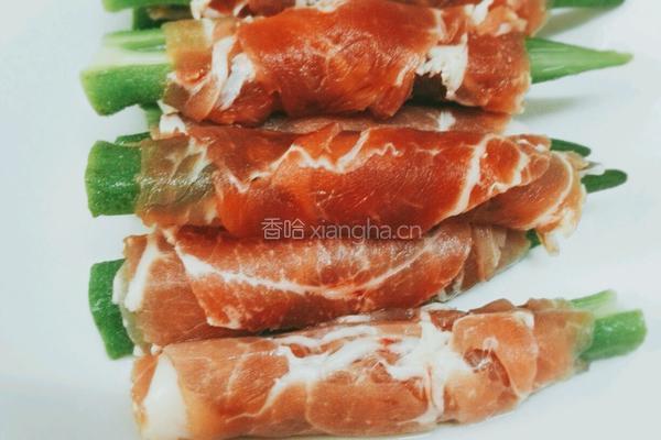 秋葵猪肉卷的做法图解6