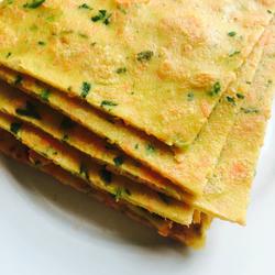 胡萝卜渣，菠菜鸡蛋饼的做法[图]