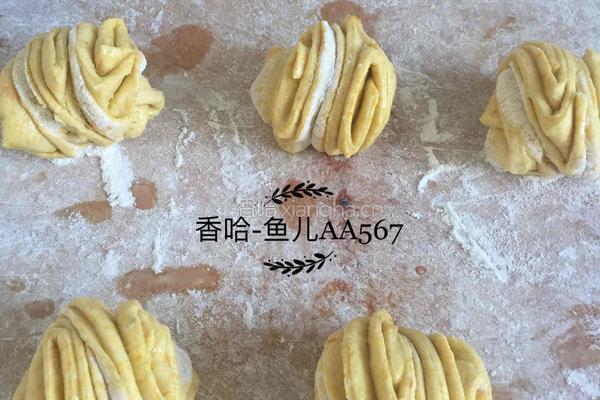 南瓜花卷的做法图解13