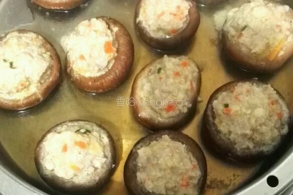 香菇酿肉的做法图解7