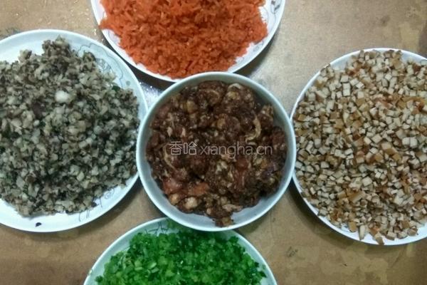 猪肉豆干香菇包子的做法图解8