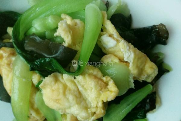 木耳青菜炒鸡蛋的做法图解10