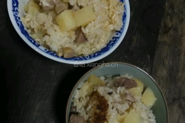 腌肉土豆焖饭的做法图解9