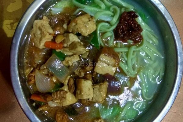 豆腐臊子蔬菜面的做法图解11
