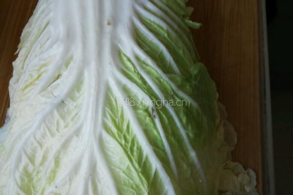 白菜炒粉丝的做法图解2