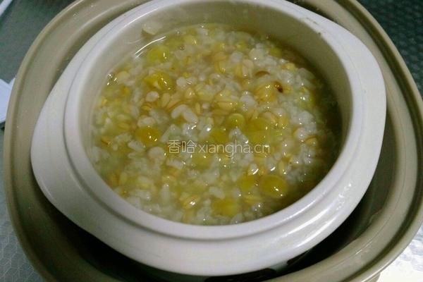 麦仁糯米豌豆盅的做法图解12