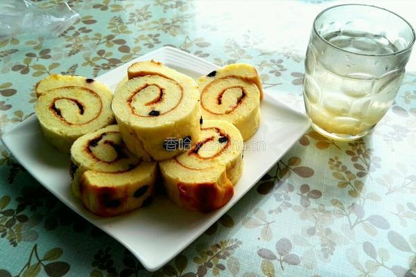 蓝莓戚风蛋糕卷的做法图解19