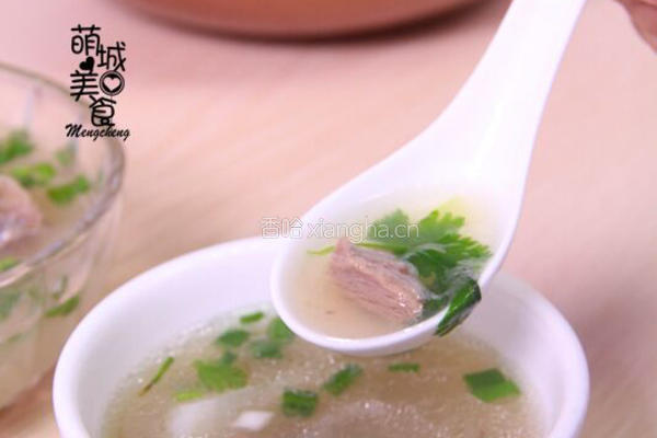 一碗暖粒粒的羊肉汤的做法图解1