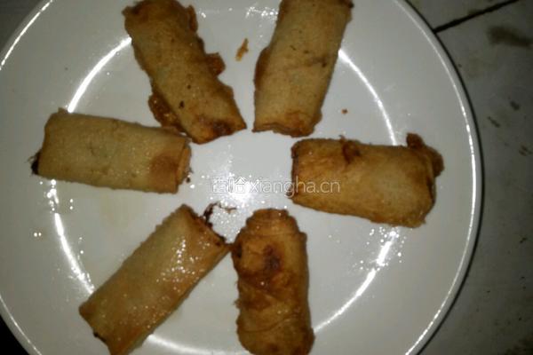 豆腐皮炸肉卷的做法图解10