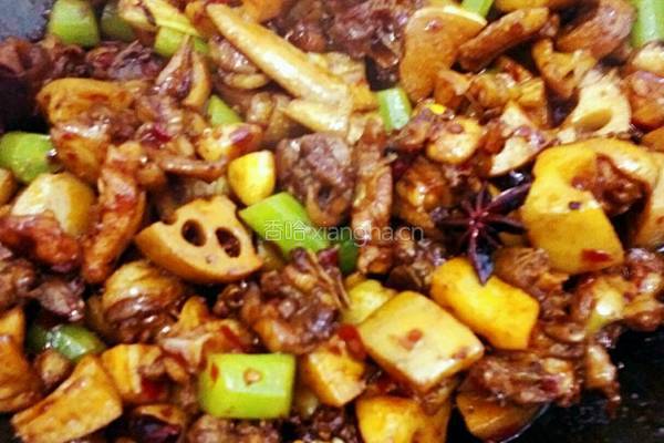 干锅莲藕鸡的做法图解15