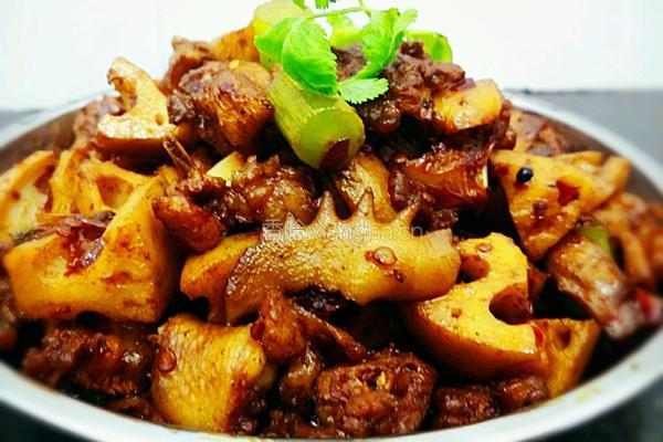 干锅莲藕鸡的做法图解16