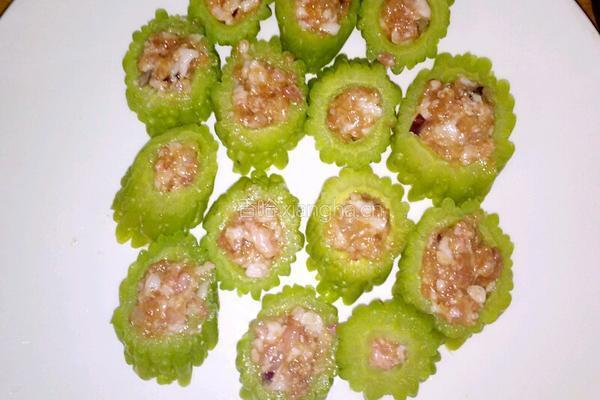 苦瓜蒸肉的做法图解6