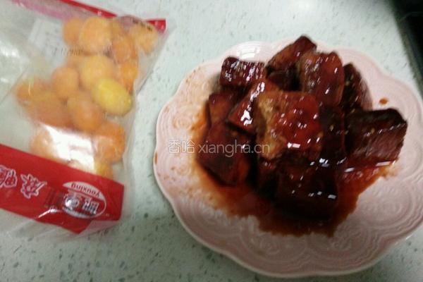 蜜汁蛋黄烤肉的做法图解2