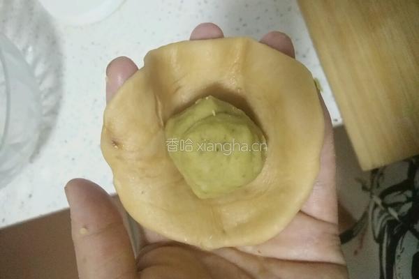 红糖抹茶山楂酥的做法图解3