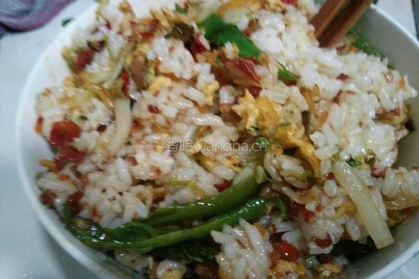 白菜蛋炒饭的做法图解10