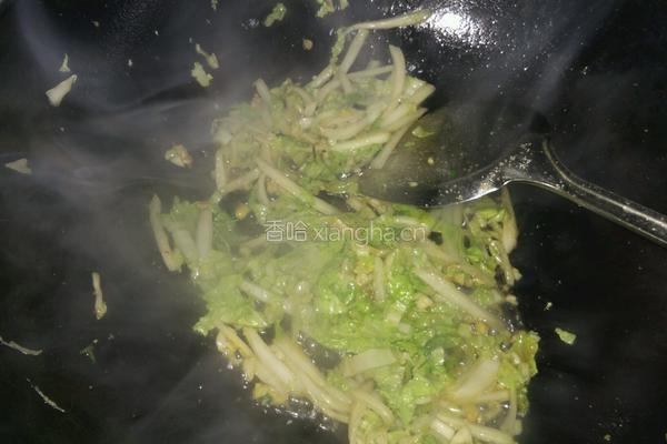 白菜蛋炒饭的做法图解5